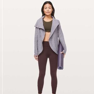 Lululemon Rulu Rally Wrap Heathered Graphite Purple 4